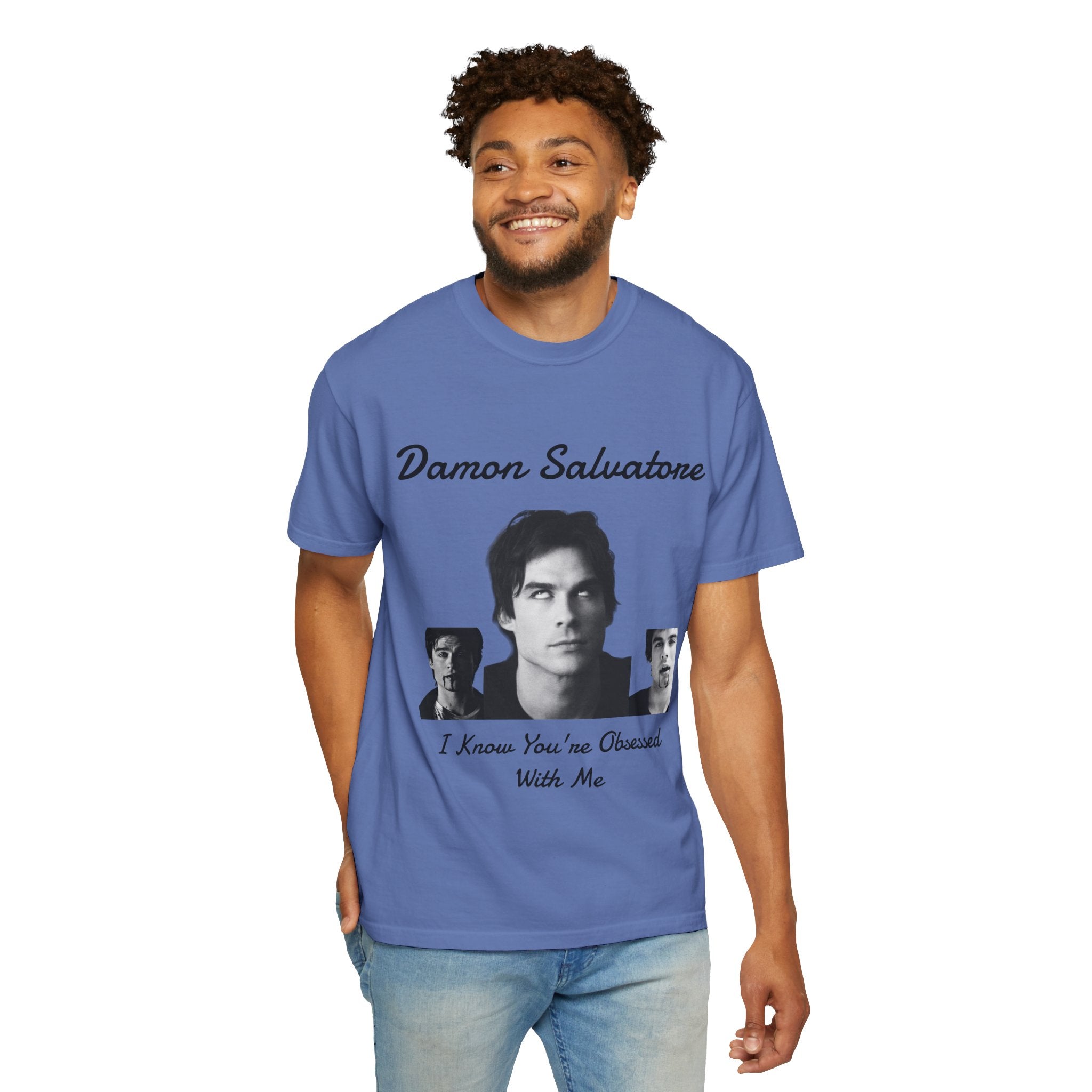 The Vampire Diaries Photo Tee — "Damon Salvatore: I Know You're Obsessed With Me"