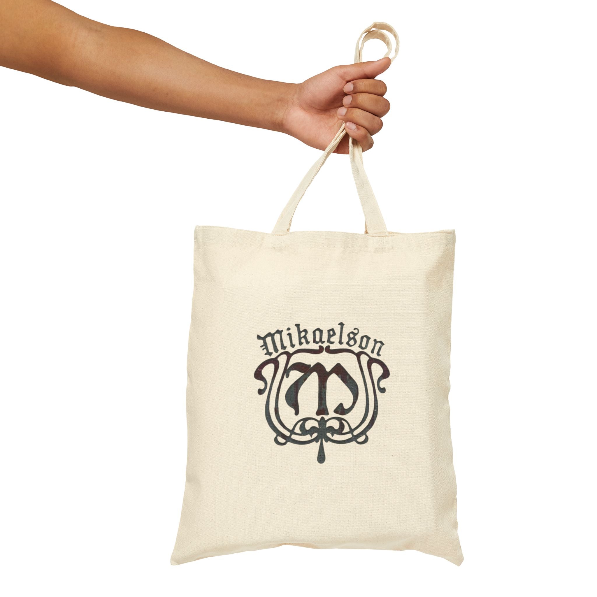 Personalized Monogram Tote Bag - 'Mikaelson' Vintage Crest Canvas Tote