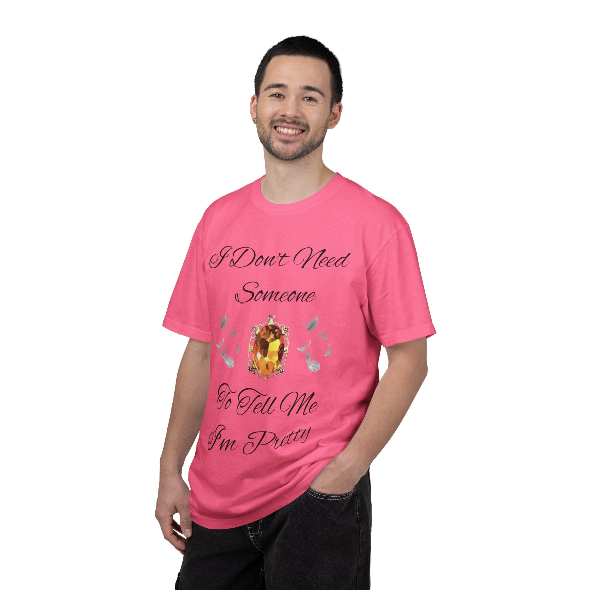 Bonnie Bennett Statement Tee — "I Don't Need Someone To Tell Me I'm Pretty" Gem Graphic Vampire Diaries