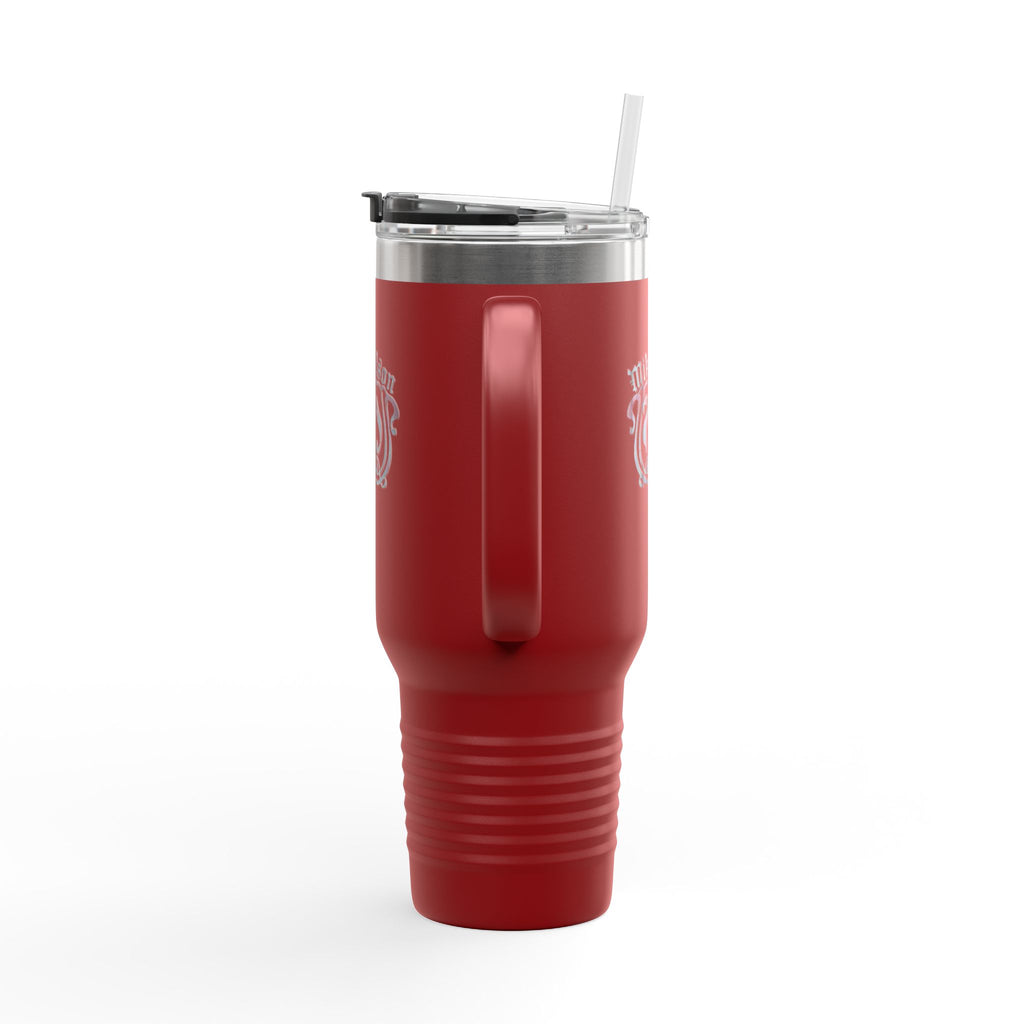40oz Insulated Travel Mug — Custom Monogram 'Mikaelson' Stainless Tumbler