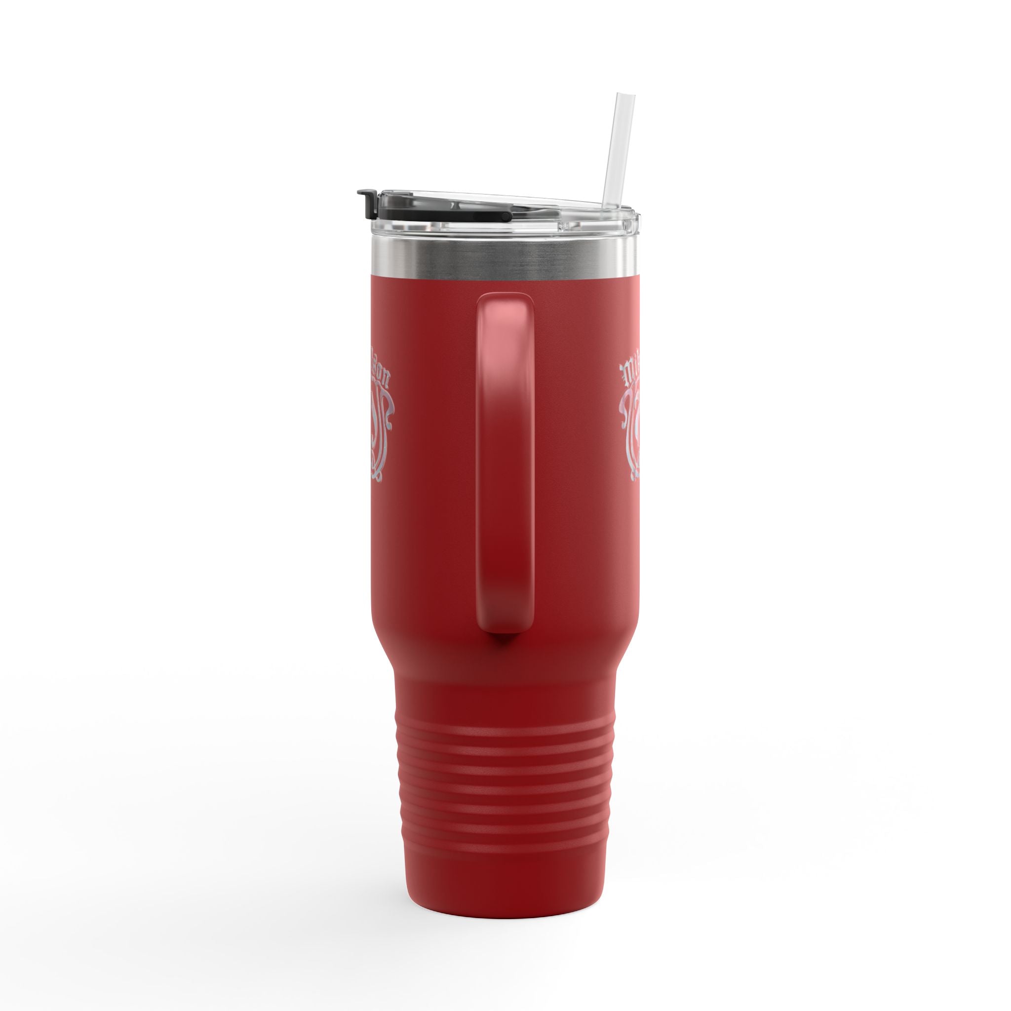 40oz Insulated Travel Mug — Custom Monogram 'Mikaelson' Stainless Tumbler