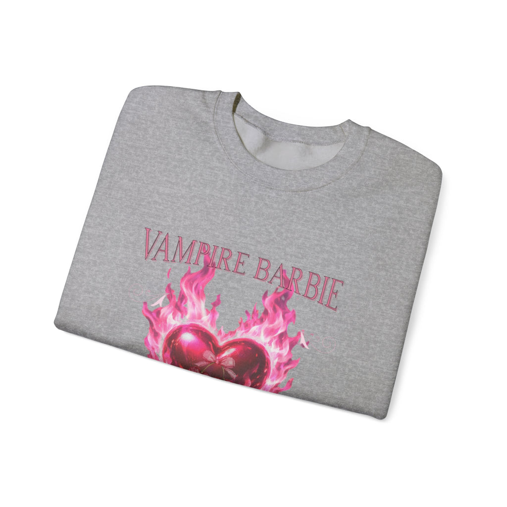 Caroline Forbes — TVD — Vampire Barbie 'I Said Burn It' Heart Sweatshirt