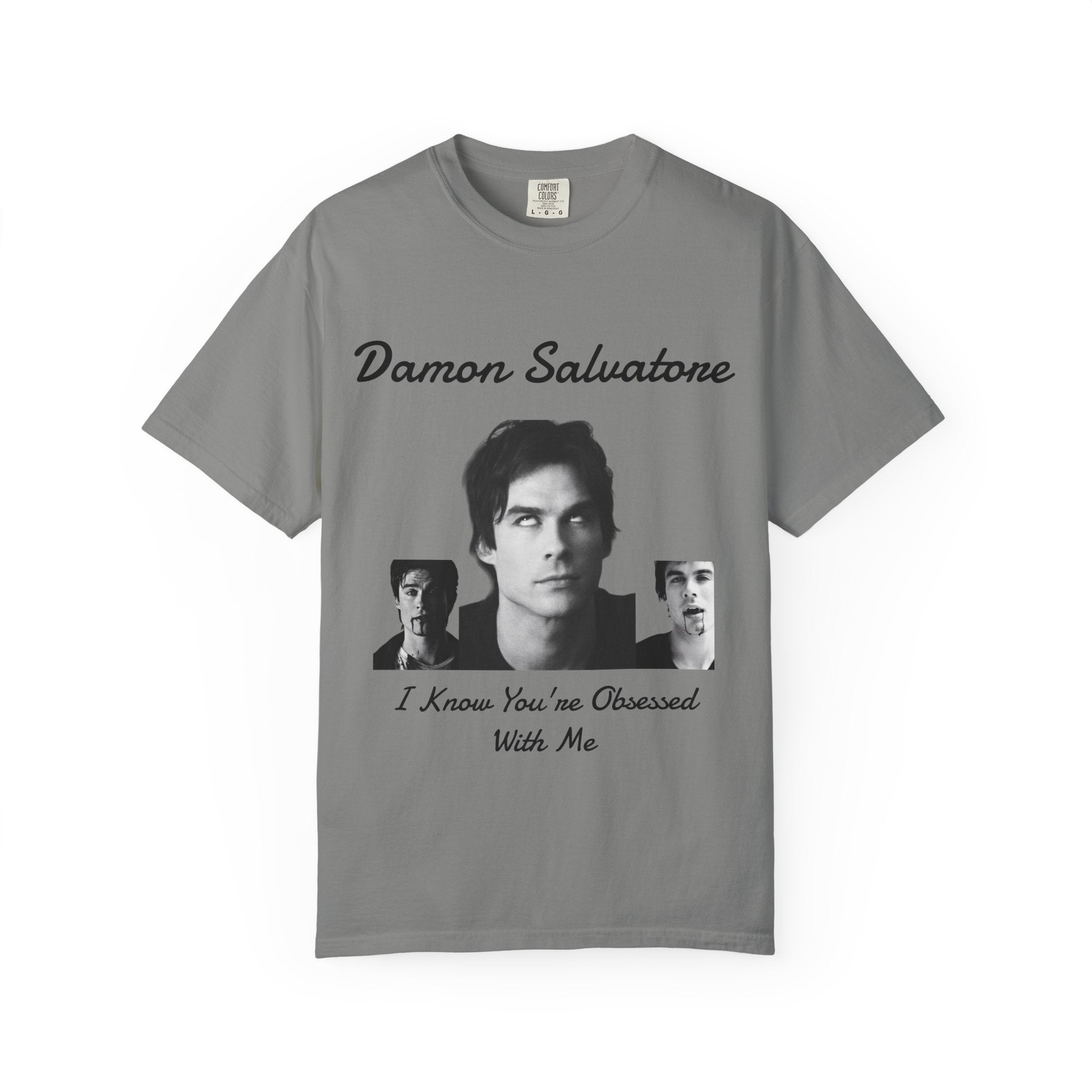 The Vampire Diaries Photo Tee — "Damon Salvatore: I Know You're Obsessed With Me"