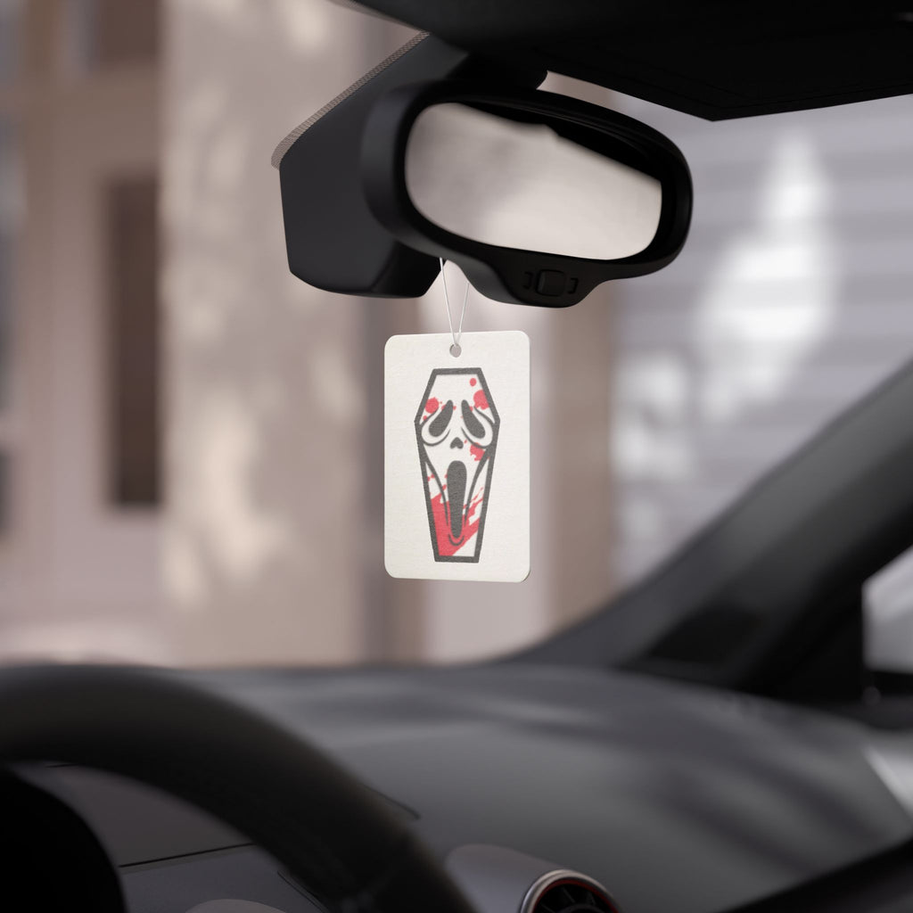 Coffin Scream Car Air Freshener — Horror Blood Drip