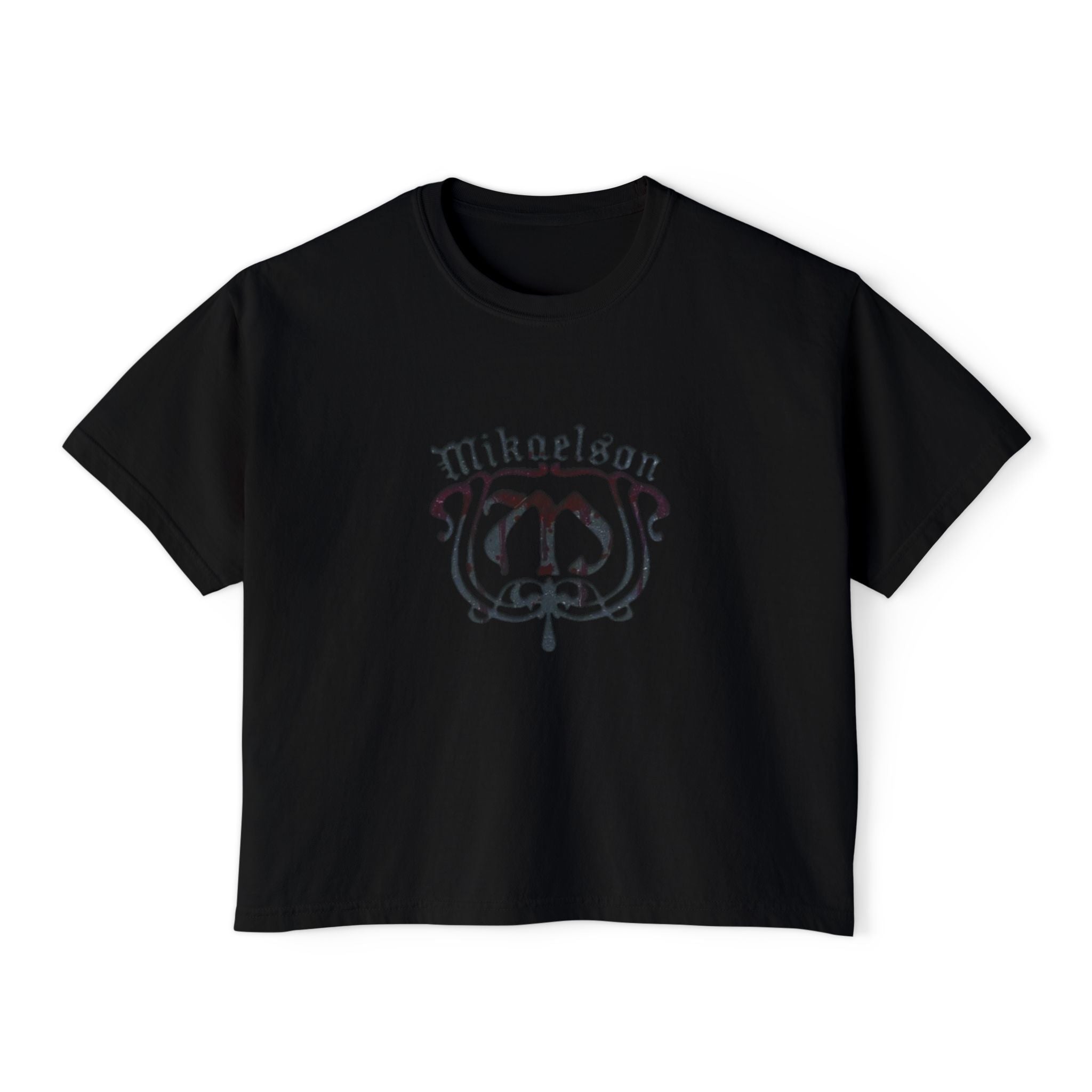 Boxy Tee — 'Mikaelson' Crest Front & "Always & Forever" Script Back