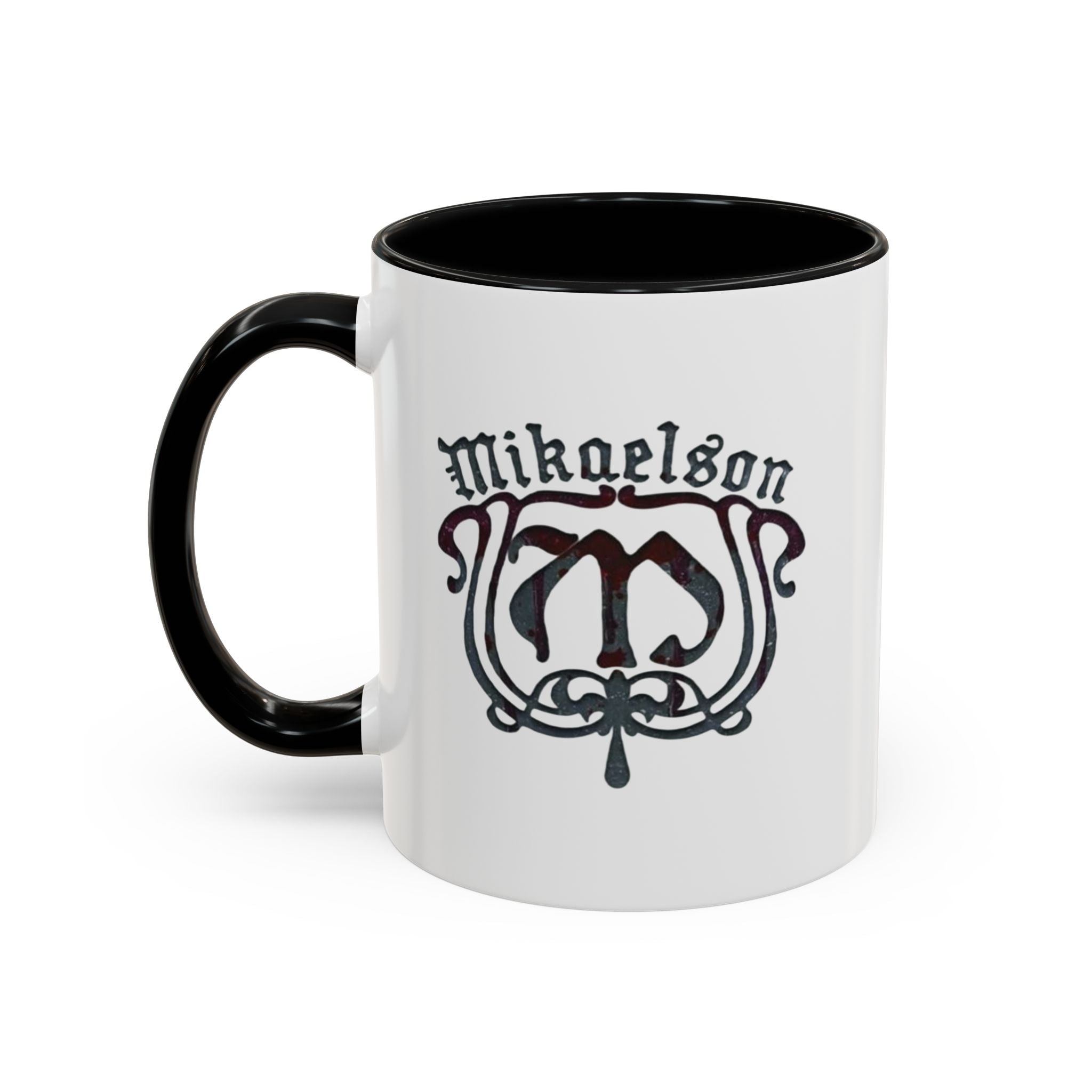 Mikaelson Crest Accent Coffee Mug – Gothic Family Name Design (11/15 oz)