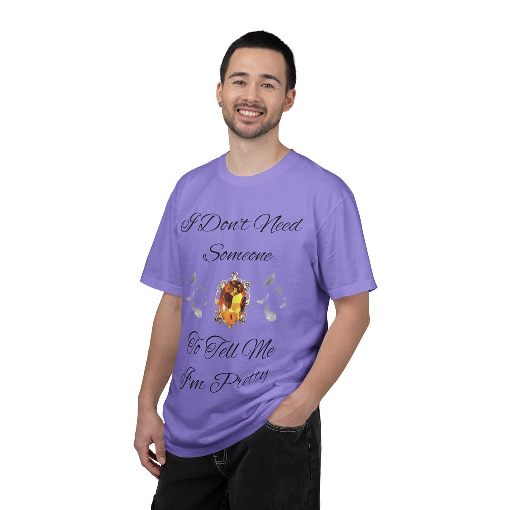 Bonnie Bennett Statement Tee — "I Don't Need Someone To Tell Me I'm Pretty" Gem Graphic Vampire Diaries
