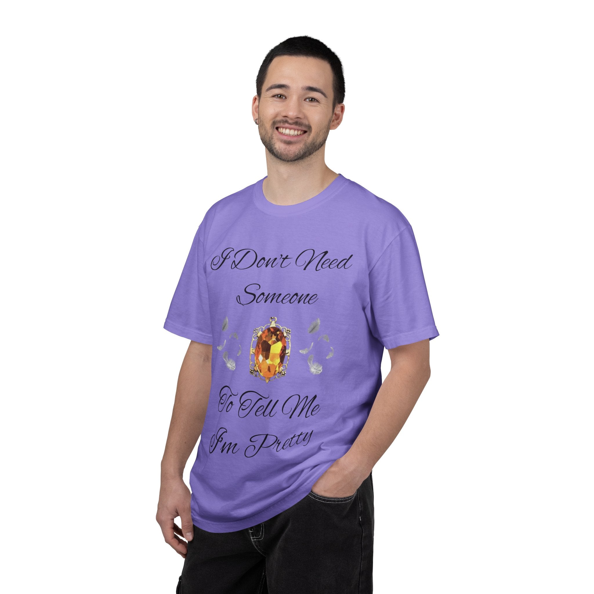 Bonnie Bennett Statement Tee — "I Don't Need Someone To Tell Me I'm Pretty" Gem Graphic Vampire Diaries