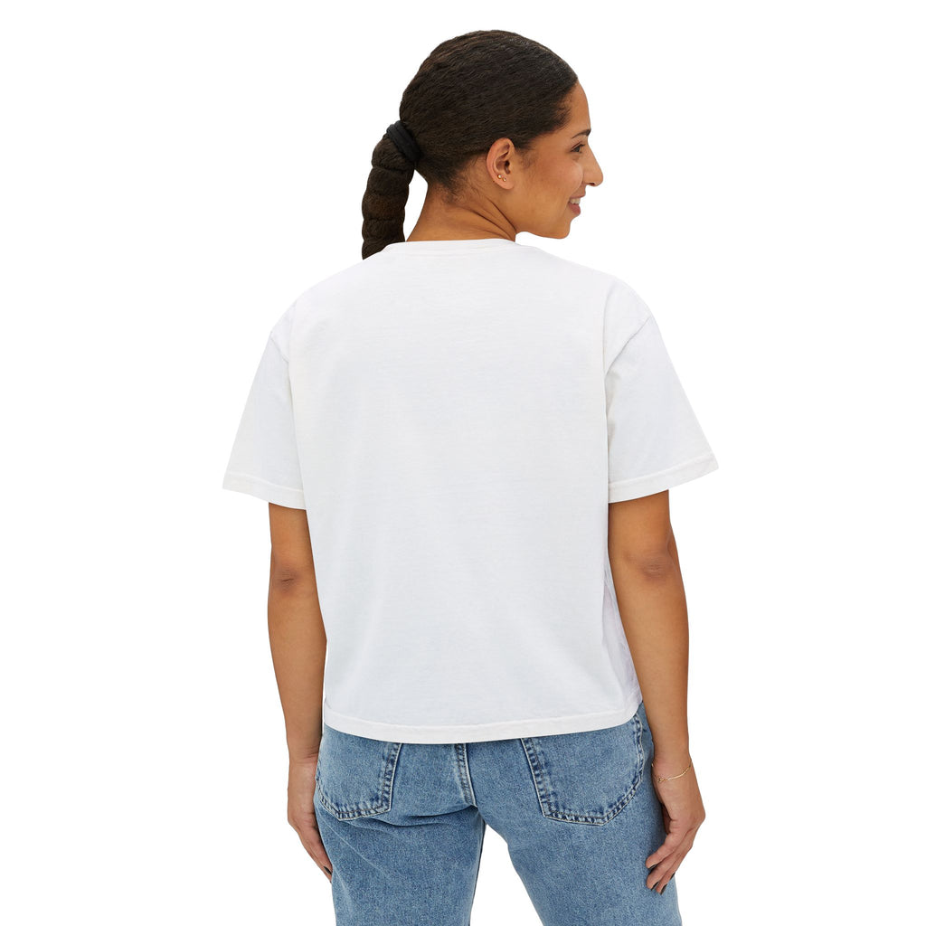 Boxy Tee — "Slut for a Salvatore" Graphic Crop Top