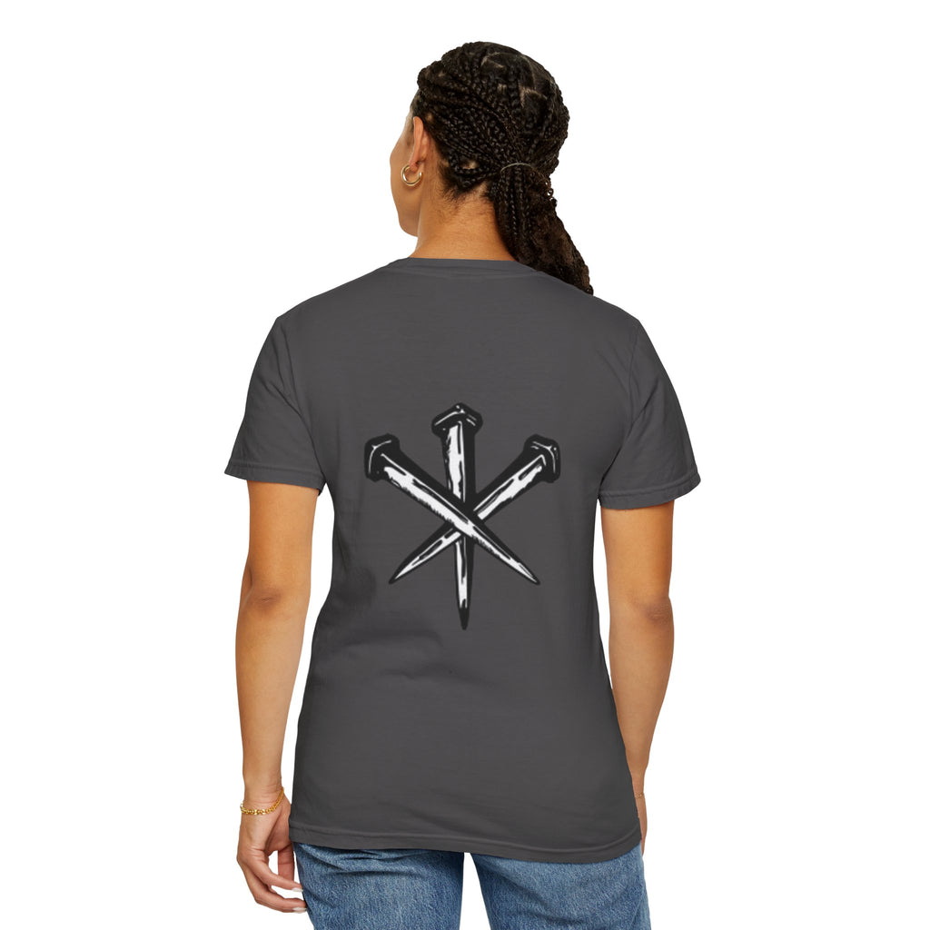 Statement T-Shirt — "Dead Pedophiles Don't Re-Offend" Gothic Text & Nails Graphic