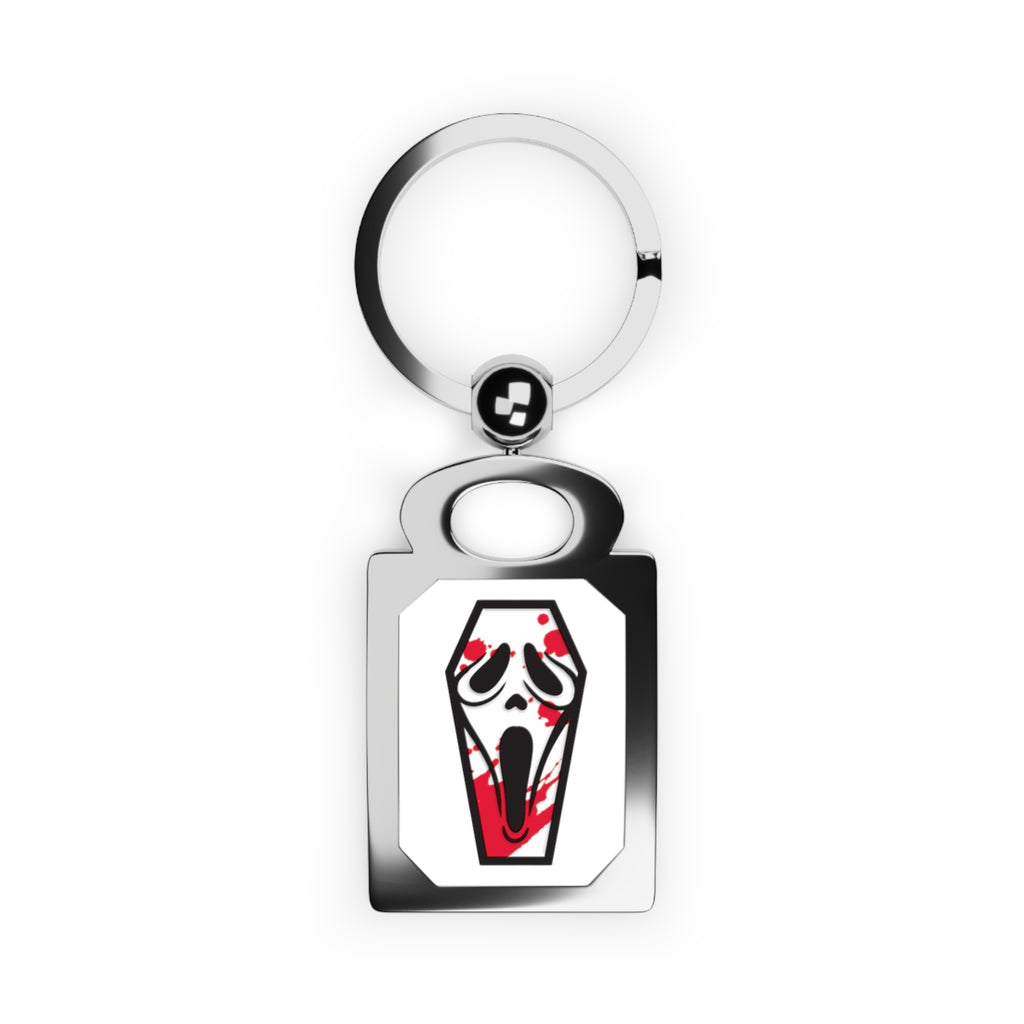 Rectangle Keyring — Bloody Coffin Scream Photo Keychain