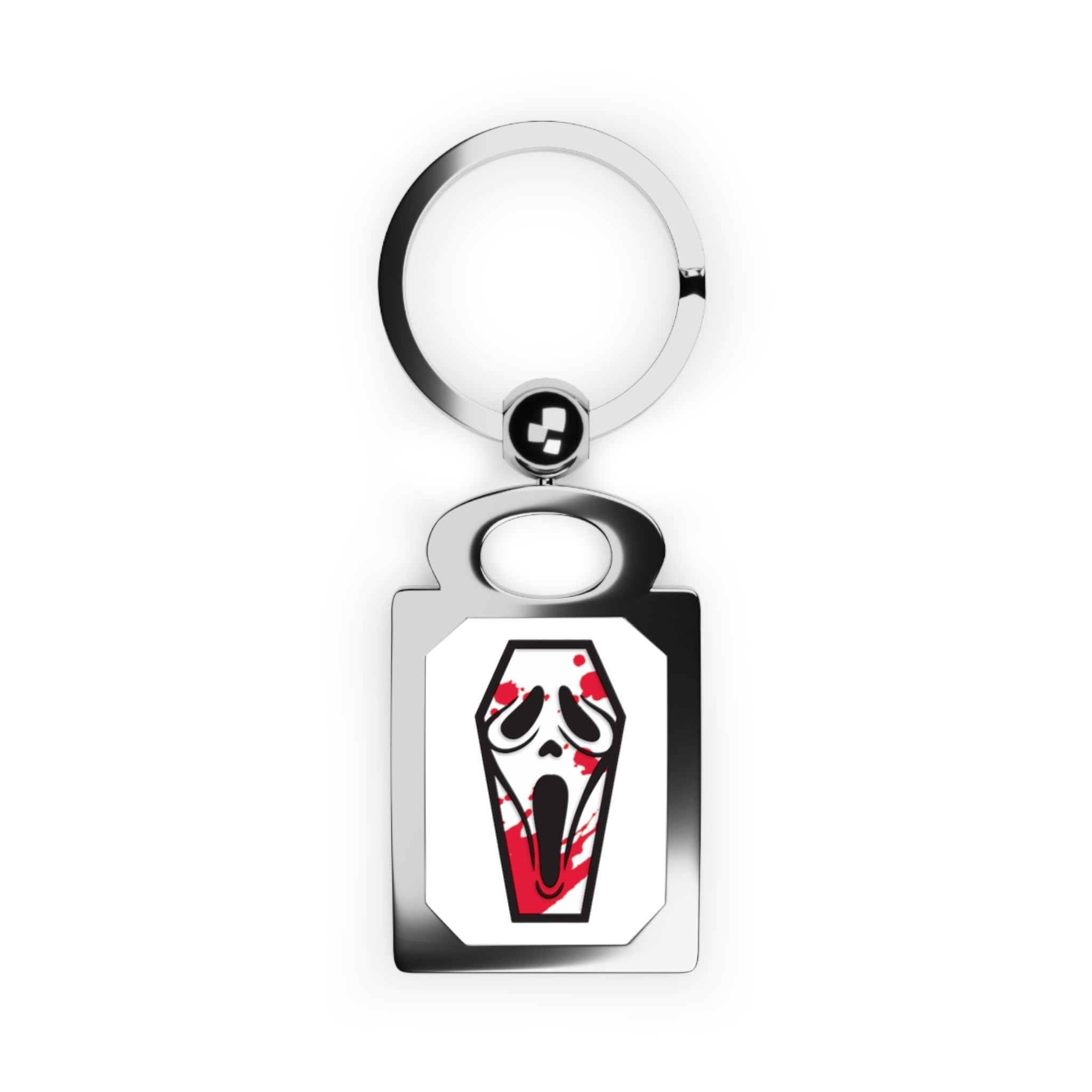 Rectangle Keyring — Bloody Coffin Scream Photo Keychain