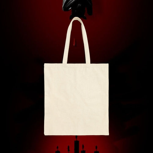 As Above So Below Canvas Tote Bag – Gothic Mystic Cotton Shopper