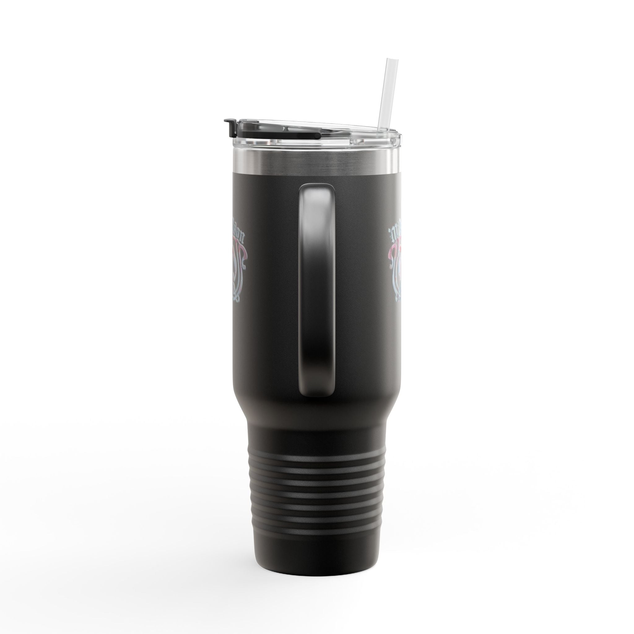 40oz Insulated Travel Mug — Custom Monogram 'Mikaelson' Stainless Tumbler