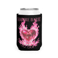 Vampire Barbie Pink Flame Can Cooler Sleeve