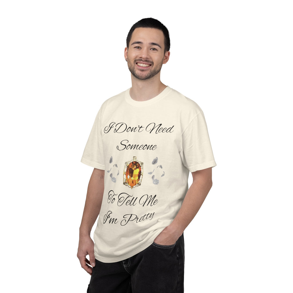 Bonnie Bennett Statement Tee — "I Don't Need Someone To Tell Me I'm Pretty" Gem Graphic Vampire Diaries