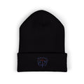 Embroidered Mikaelson Crest Cuffed Beanie — Classic Script Logo Winter Hat