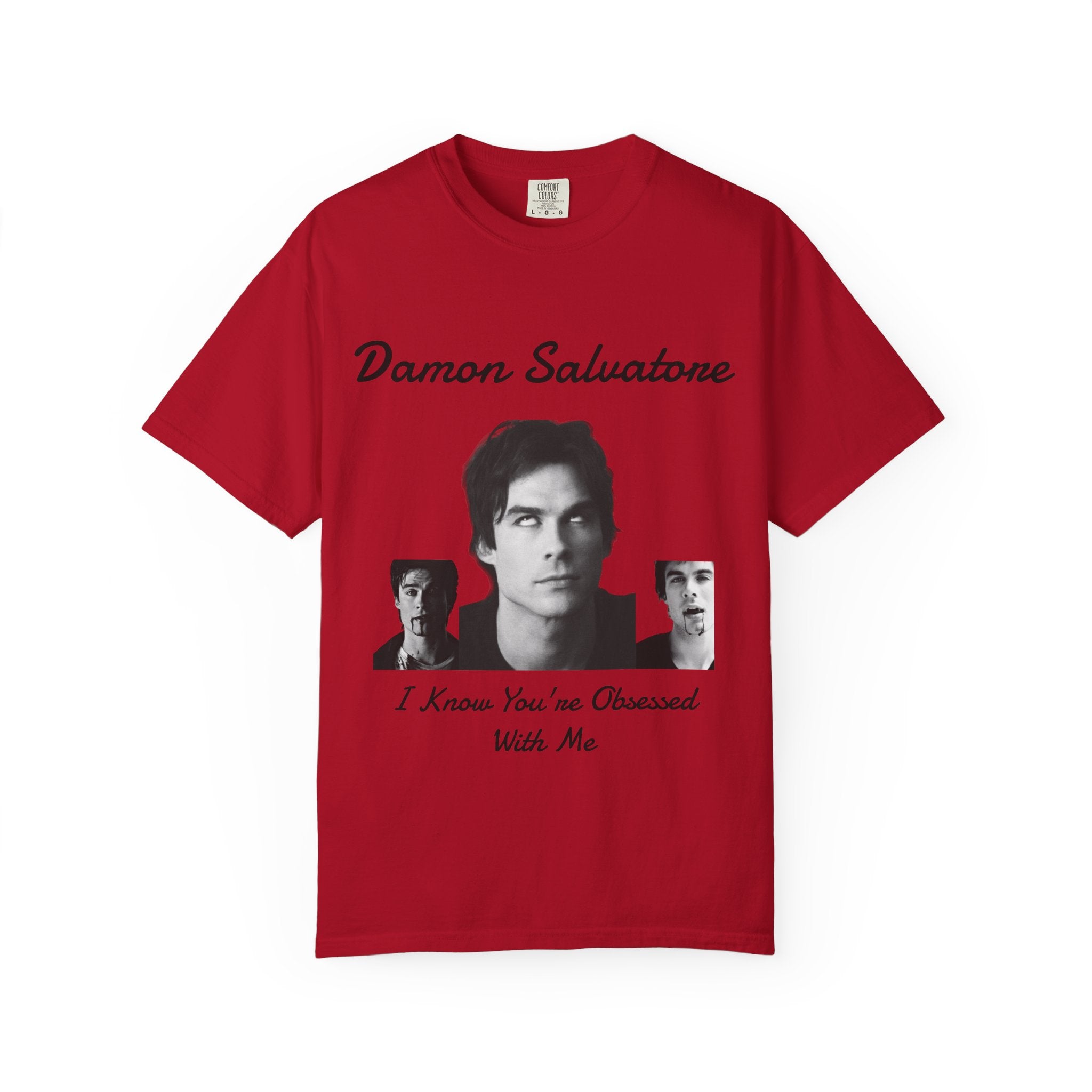 The Vampire Diaries Photo Tee — "Damon Salvatore: I Know You're Obsessed With Me"