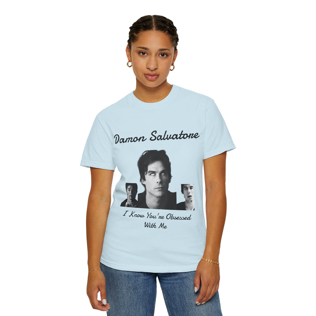 The Vampire Diaries Photo Tee — "Damon Salvatore: I Know You're Obsessed With Me"