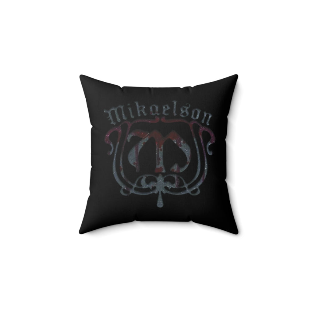 Mikaelson Gothic Crest Throw Pillow — Dark Vampire Family Decorative Accent