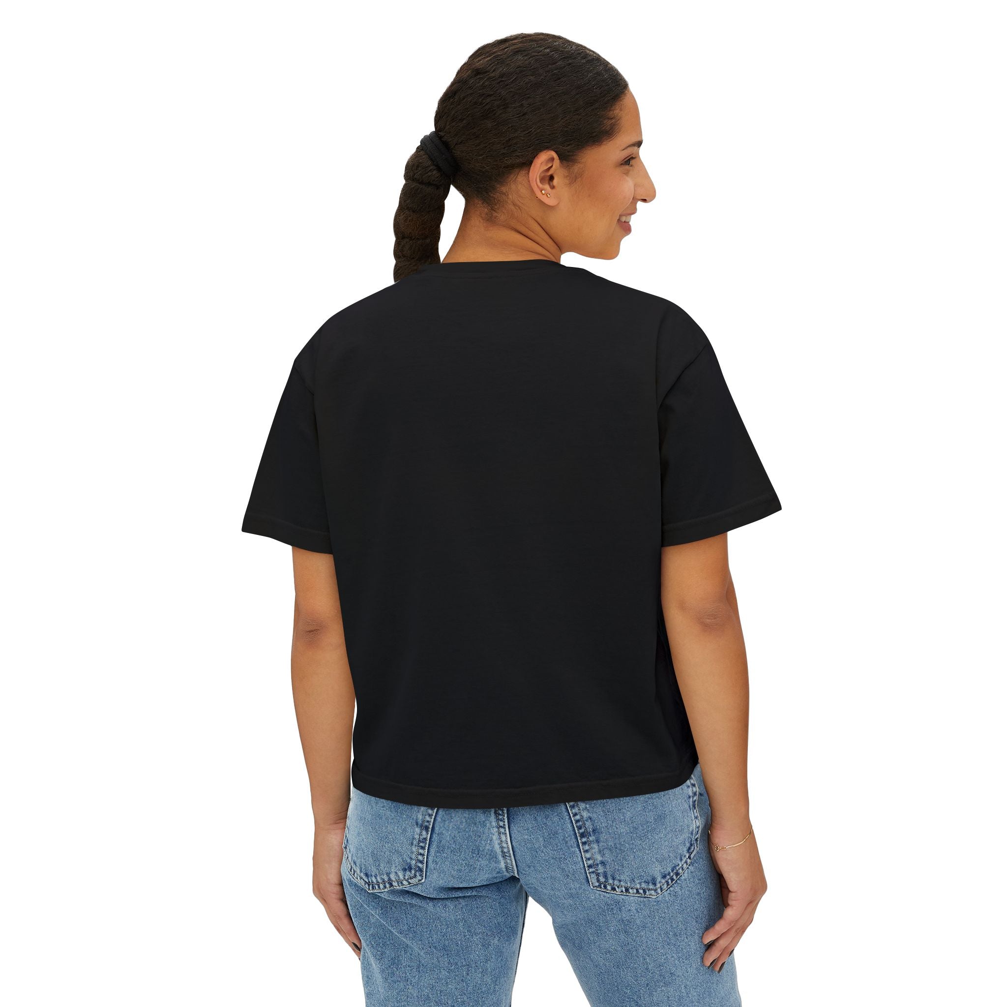 Boxy Tee — "Slut for a Salvatore" Graphic Crop Top