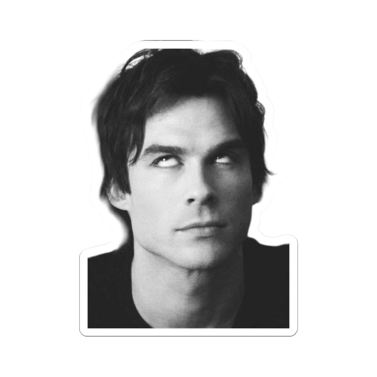 Black & White Damon Salvatore- The Vampire Diaries