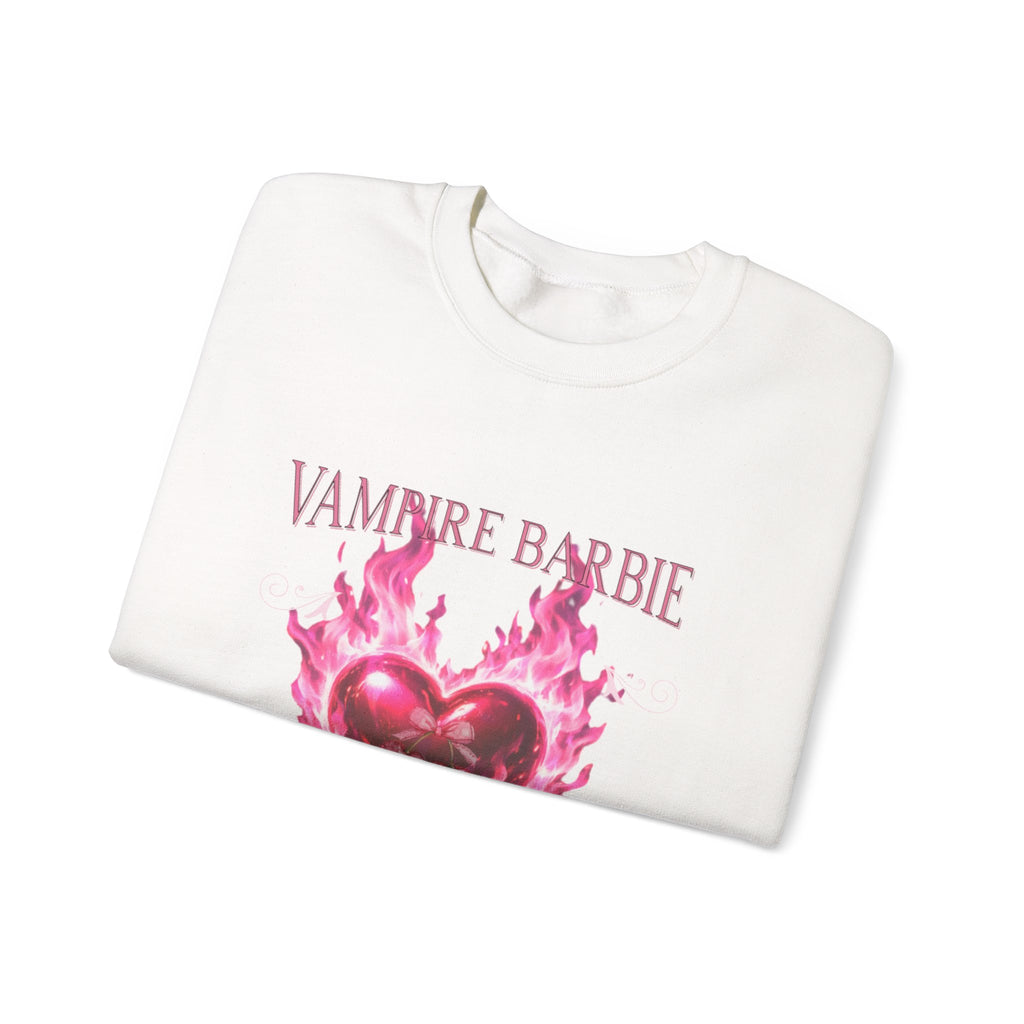 Caroline Forbes — TVD — Vampire Barbie 'I Said Burn It' Heart Sweatshirt