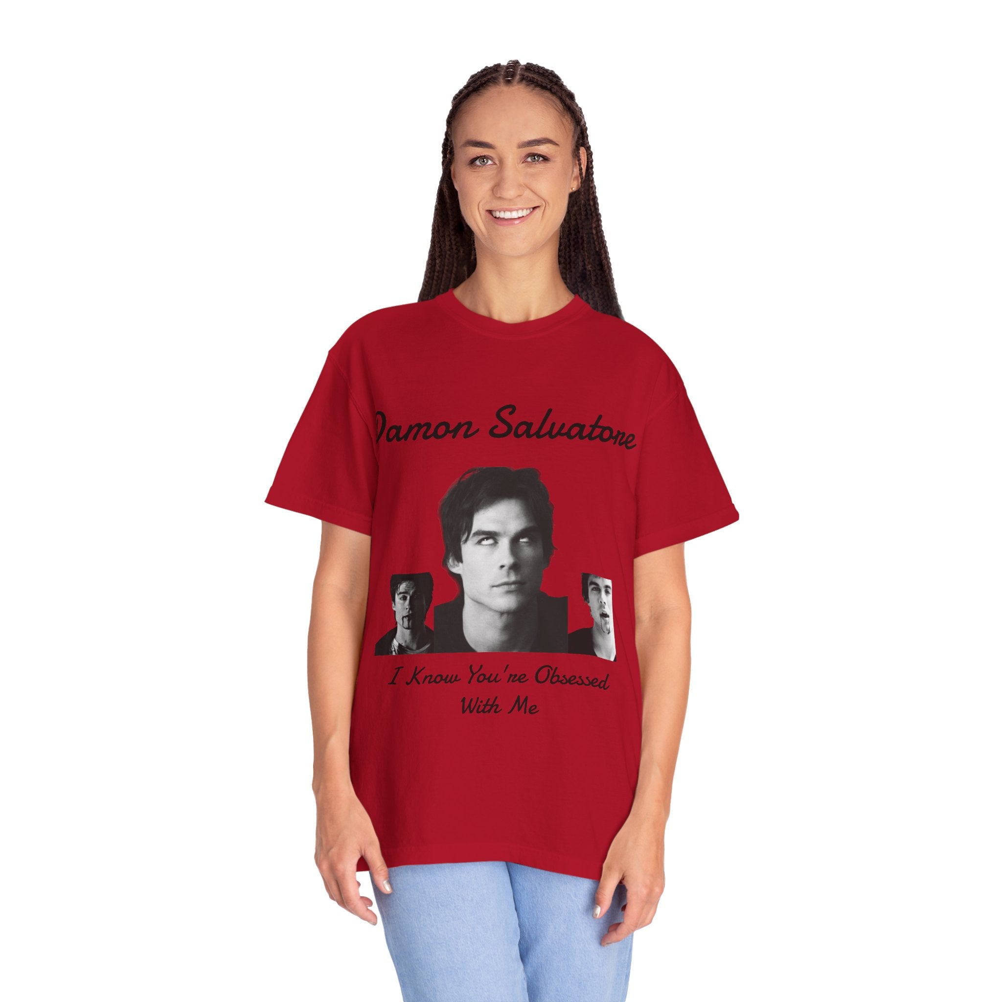 The Vampire Diaries Photo Tee — "Damon Salvatore: I Know You're Obsessed With Me"