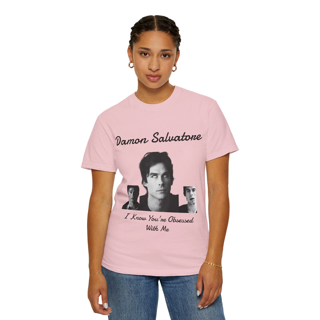 The Vampire Diaries Photo Tee — "Damon Salvatore: I Know You're Obsessed With Me"