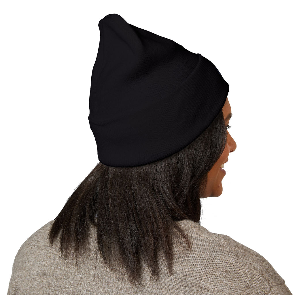 Embroidered Mikaelson Crest Cuffed Beanie — Classic Script Logo Winter Hat