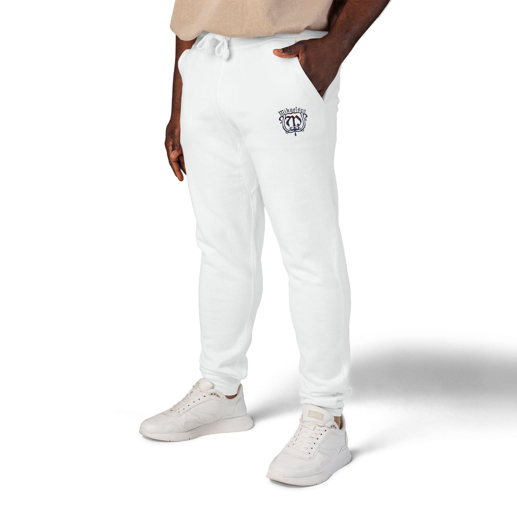Embroidered Mikaelson Crest Sweatpants – Cozy Fleece Joggers