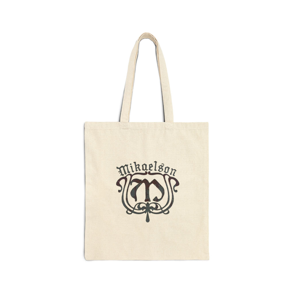 Personalized Monogram Tote Bag - 'Mikaelson' Vintage Crest Canvas Tote