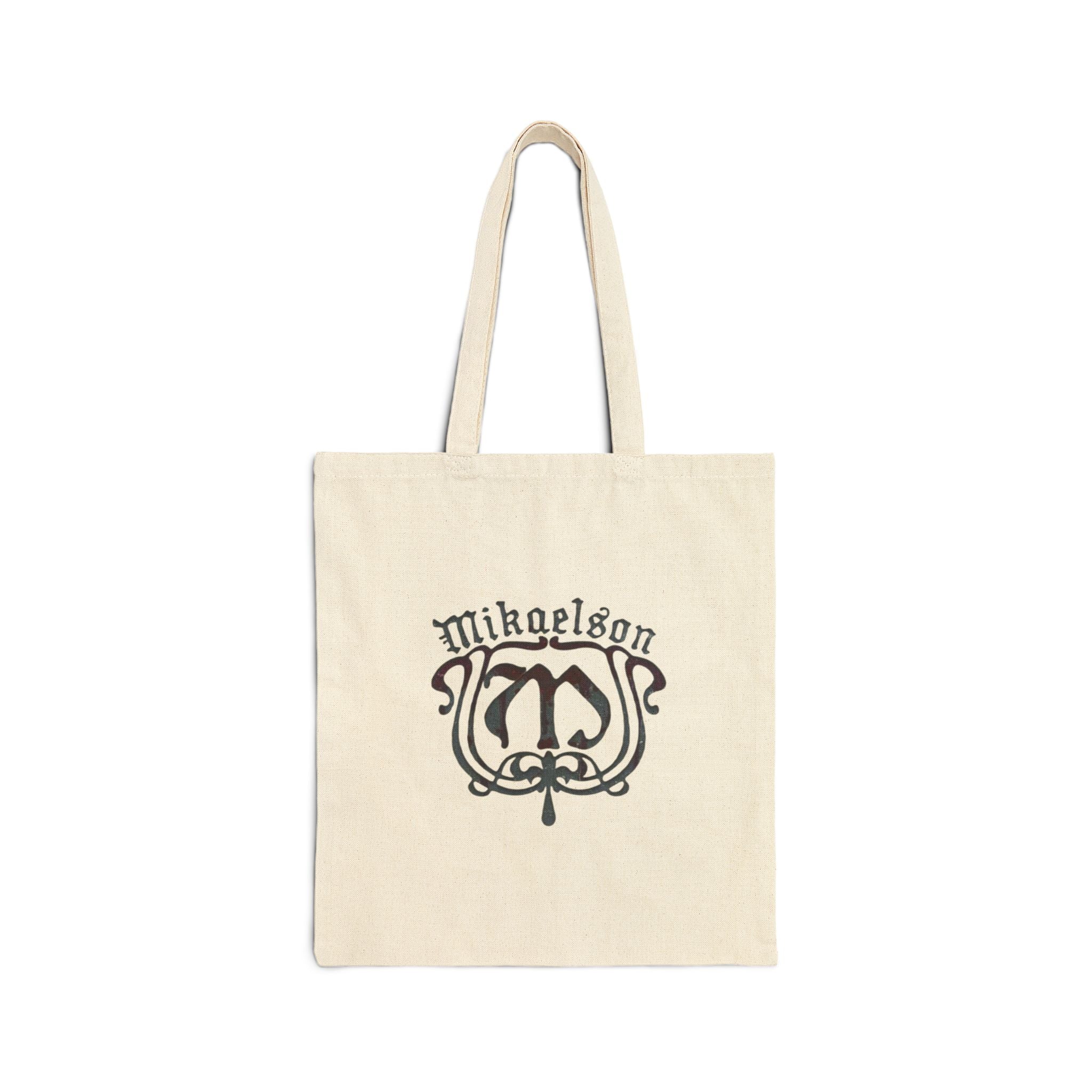Personalized Monogram Tote Bag - 'Mikaelson' Vintage Crest Canvas Tote