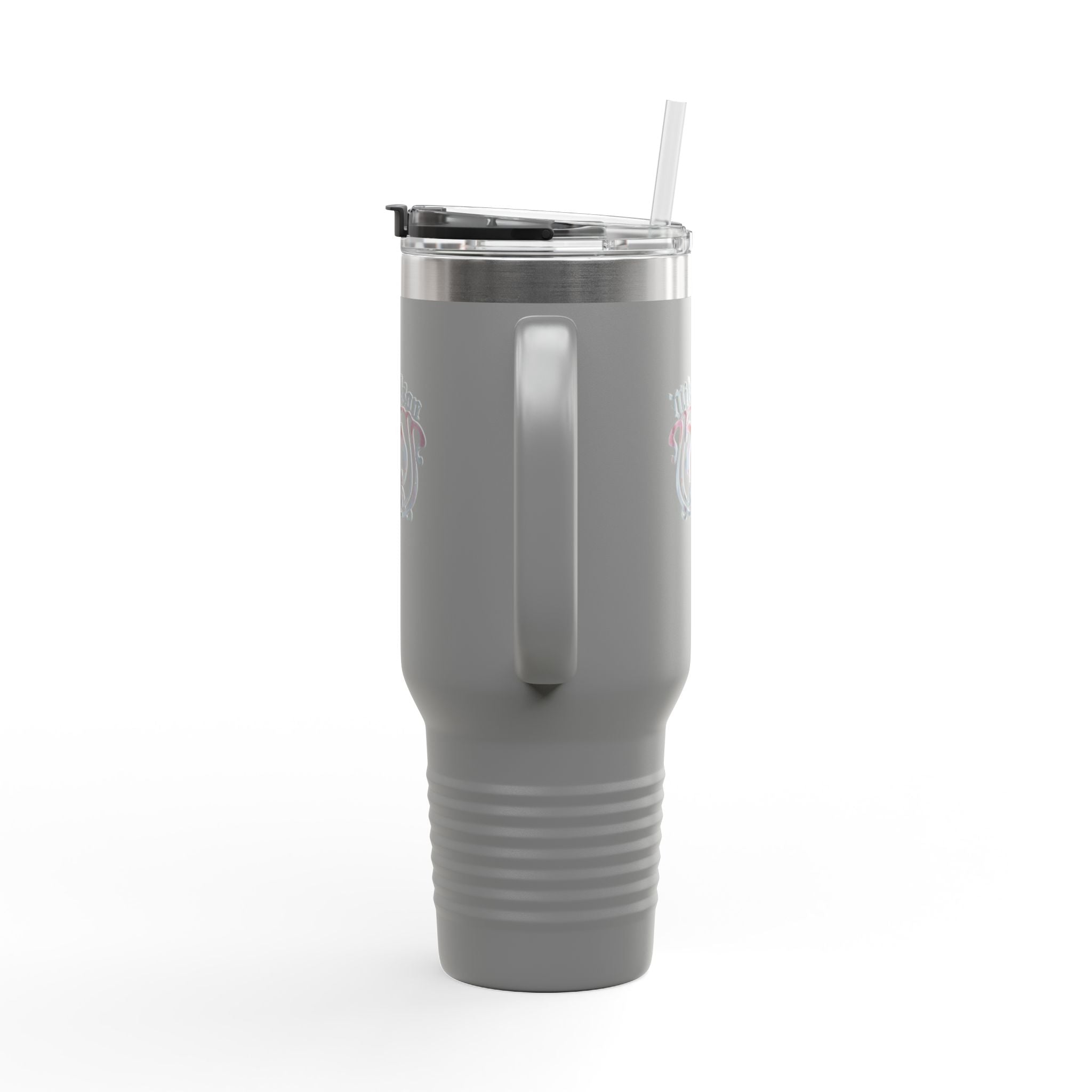 40oz Insulated Travel Mug — Custom Monogram 'Mikaelson' Stainless Tumbler