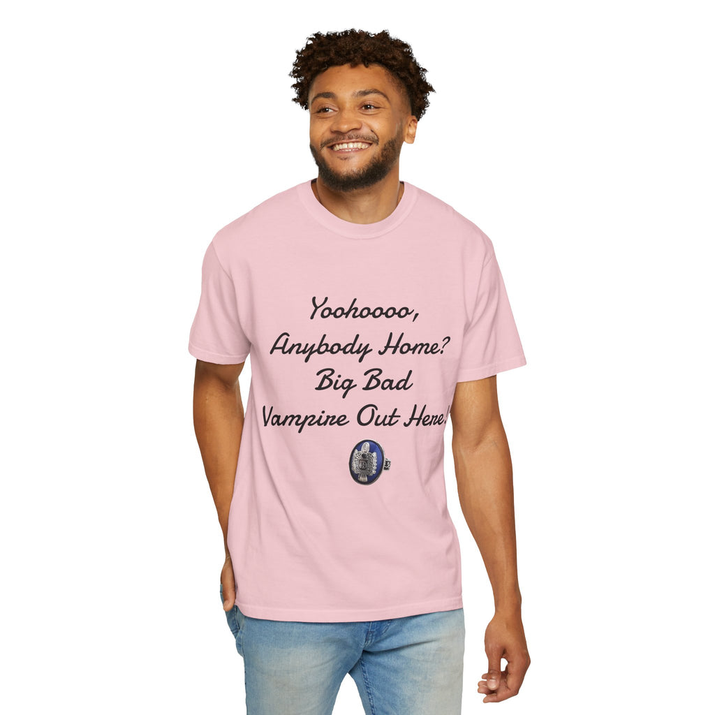 Damon Salvatore — TVD — Vampire Quote Tee — "Yoohooo, Anybody Home? Big Bad Vampire Out Here..." Shirt