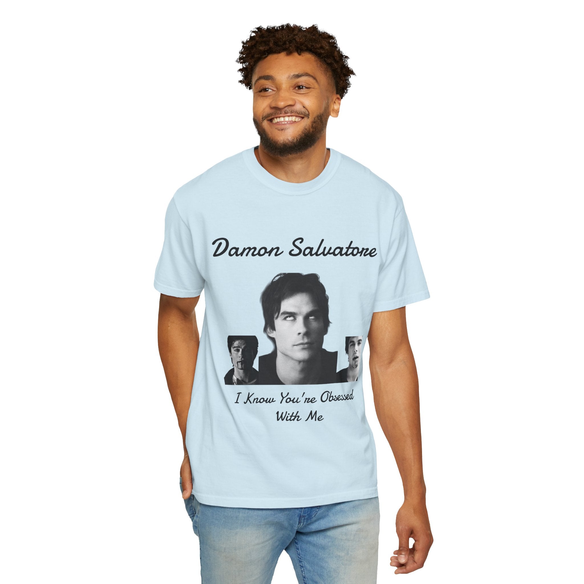 The Vampire Diaries Photo Tee — "Damon Salvatore: I Know You're Obsessed With Me"