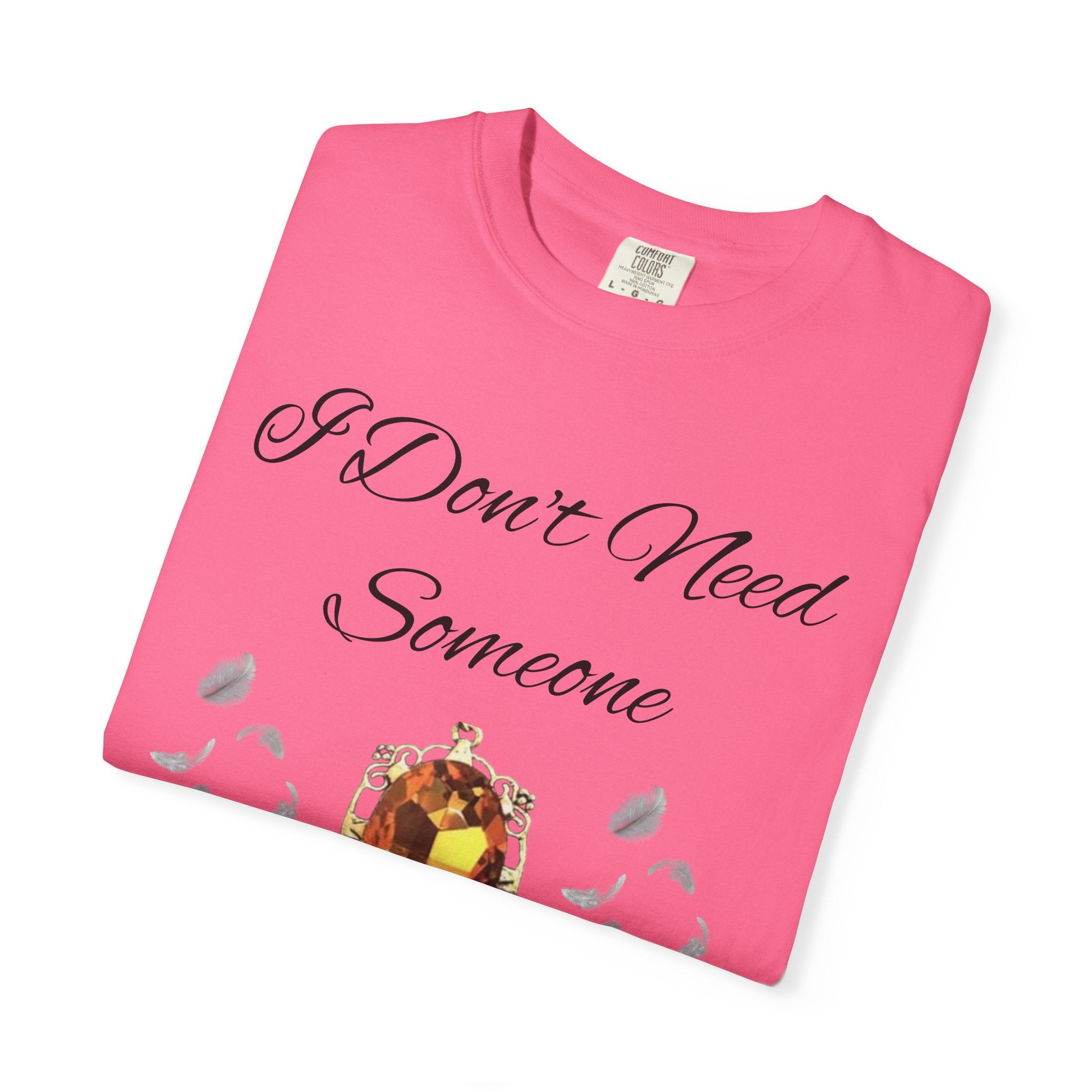 Bonnie Bennett Statement Tee — "I Don't Need Someone To Tell Me I'm Pretty" Gem Graphic Vampire Diaries