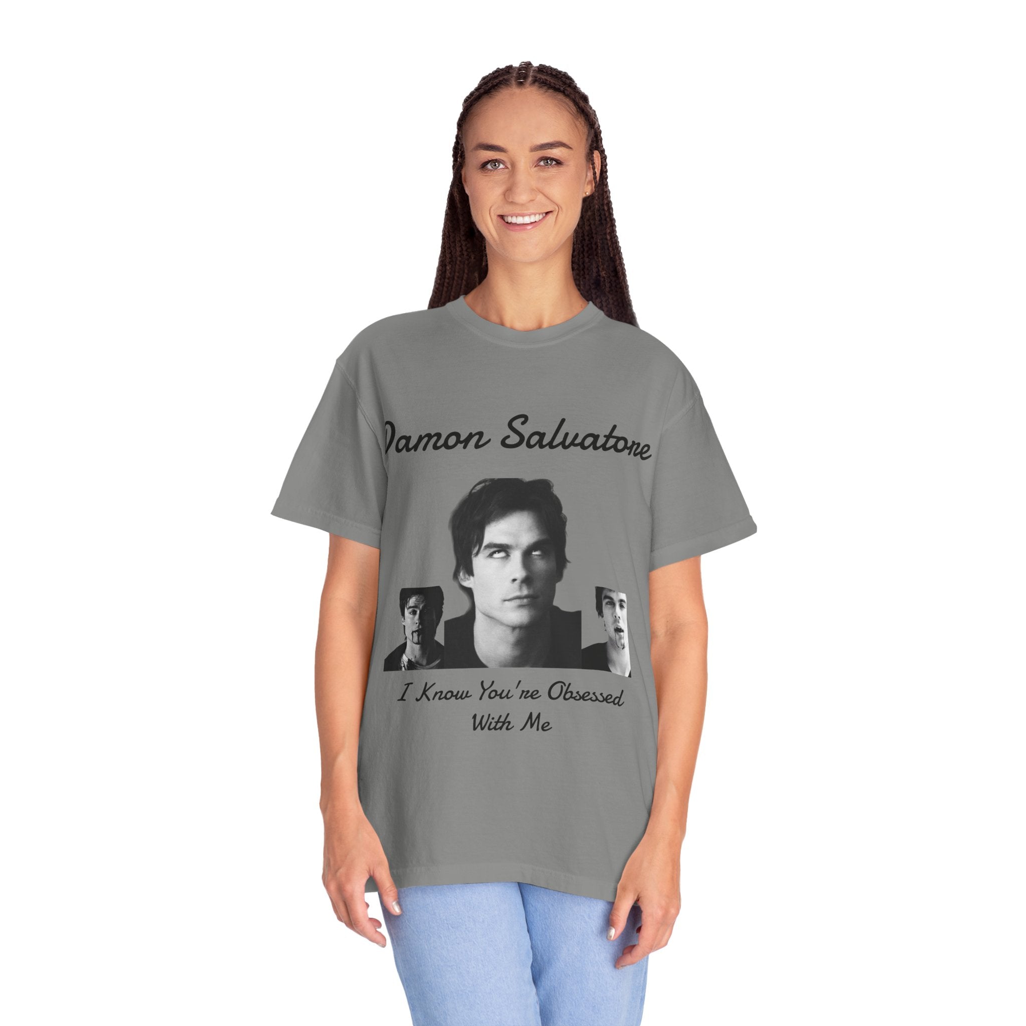 The Vampire Diaries Photo Tee — "Damon Salvatore: I Know You're Obsessed With Me"