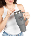 40oz Insulated Travel Mug — Custom Monogram 'Mikaelson' Stainless Tumbler