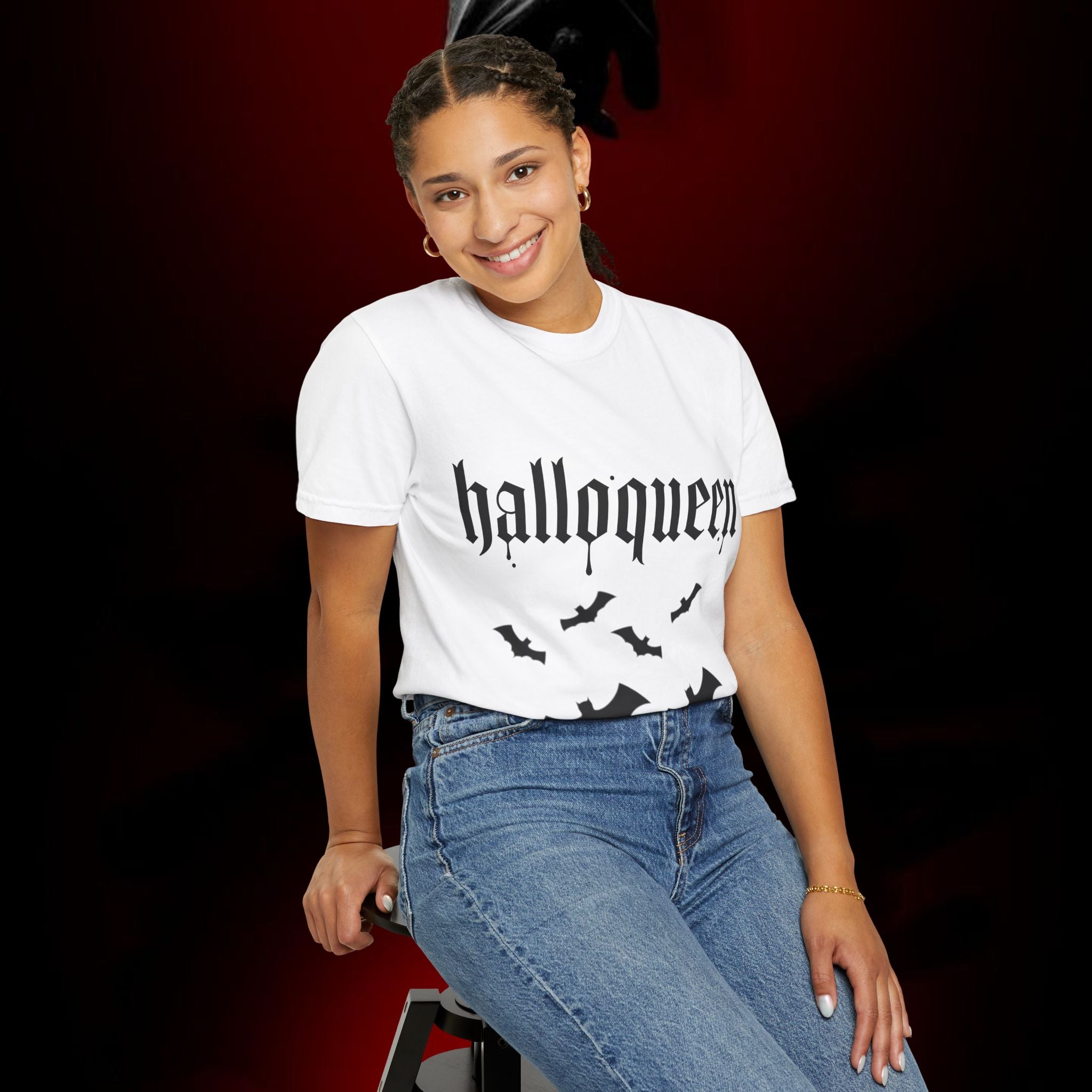 Halloqueen Unisex Garment-Dyed T-shirt