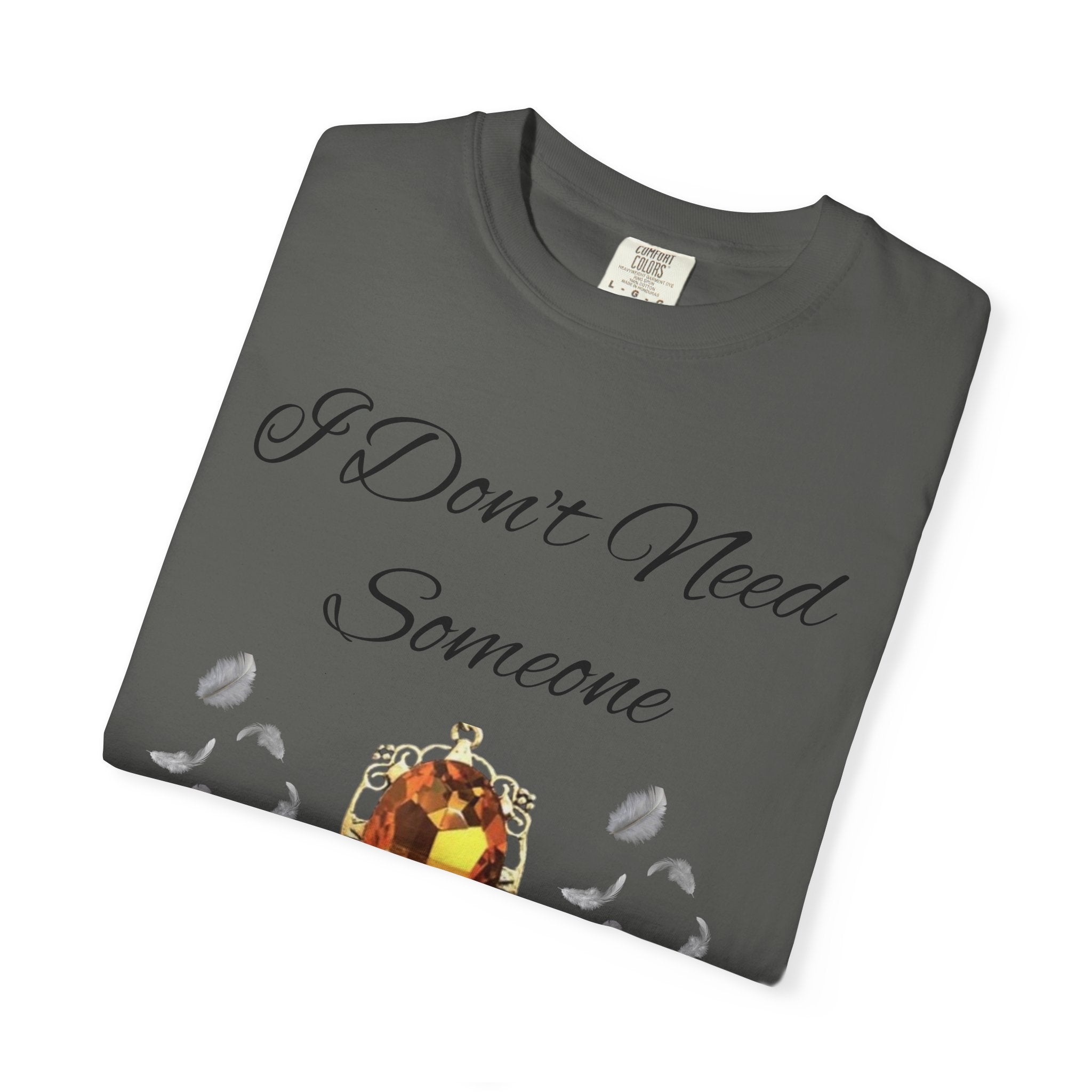 Bonnie Bennett Statement Tee — "I Don't Need Someone To Tell Me I'm Pretty" Gem Graphic Vampire Diaries