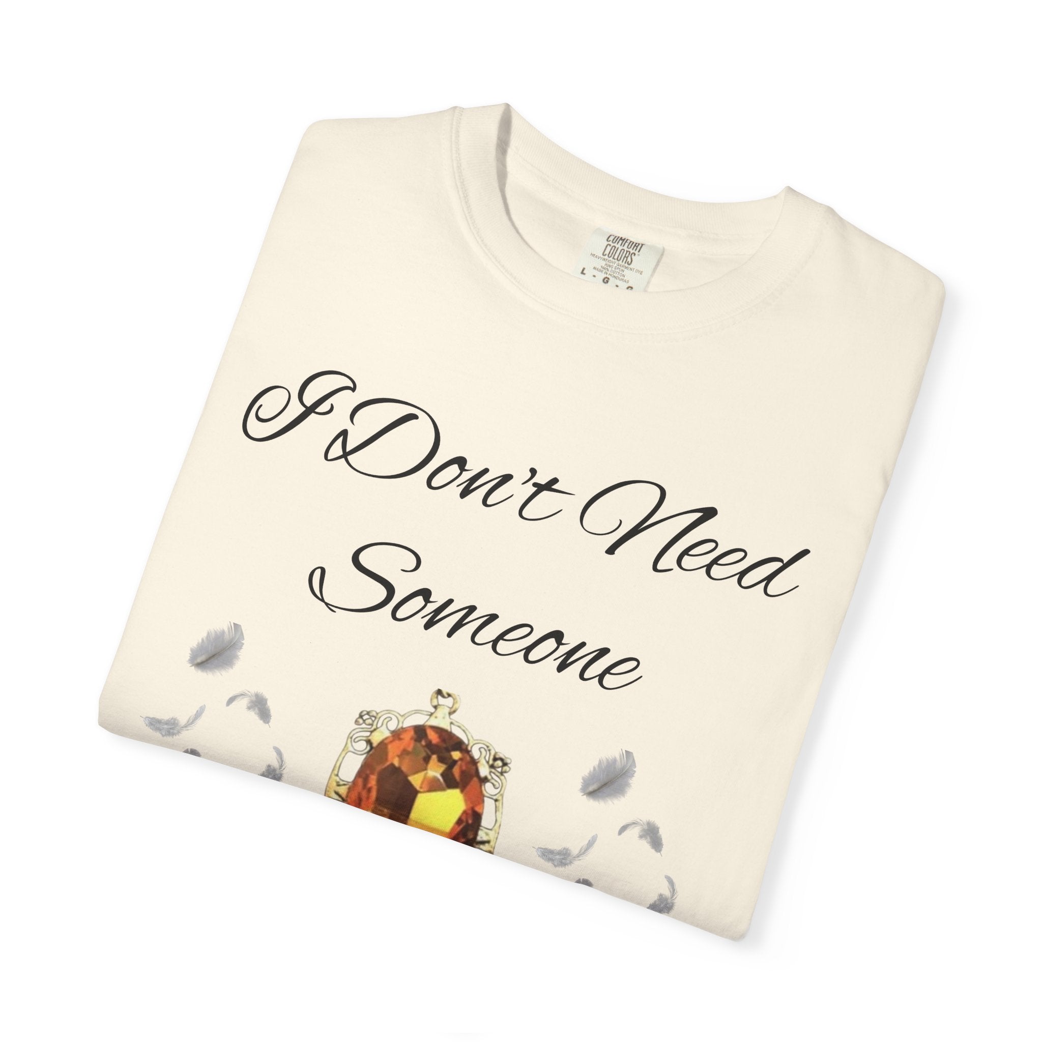 Bonnie Bennett Statement Tee — "I Don't Need Someone To Tell Me I'm Pretty" Gem Graphic Vampire Diaries