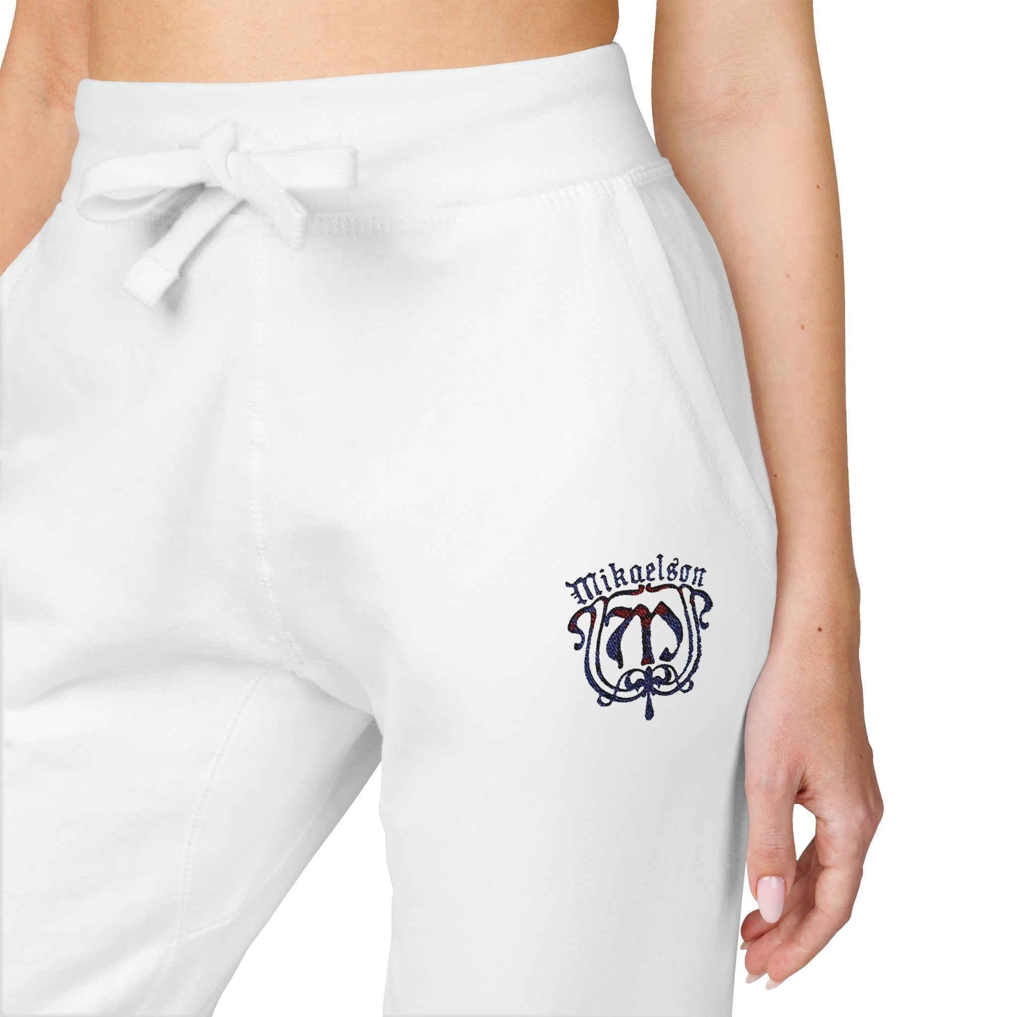 Embroidered Mikaelson Crest Sweatpants – Cozy Fleece Joggers