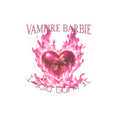 Vampire Barbie 'I Said Burn It' Kiss-Cut Sticker