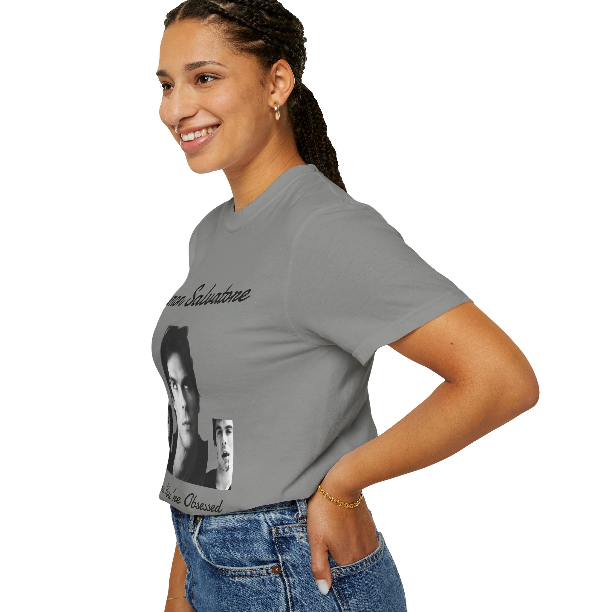The Vampire Diaries Photo Tee — "Damon Salvatore: I Know You're Obsessed With Me"