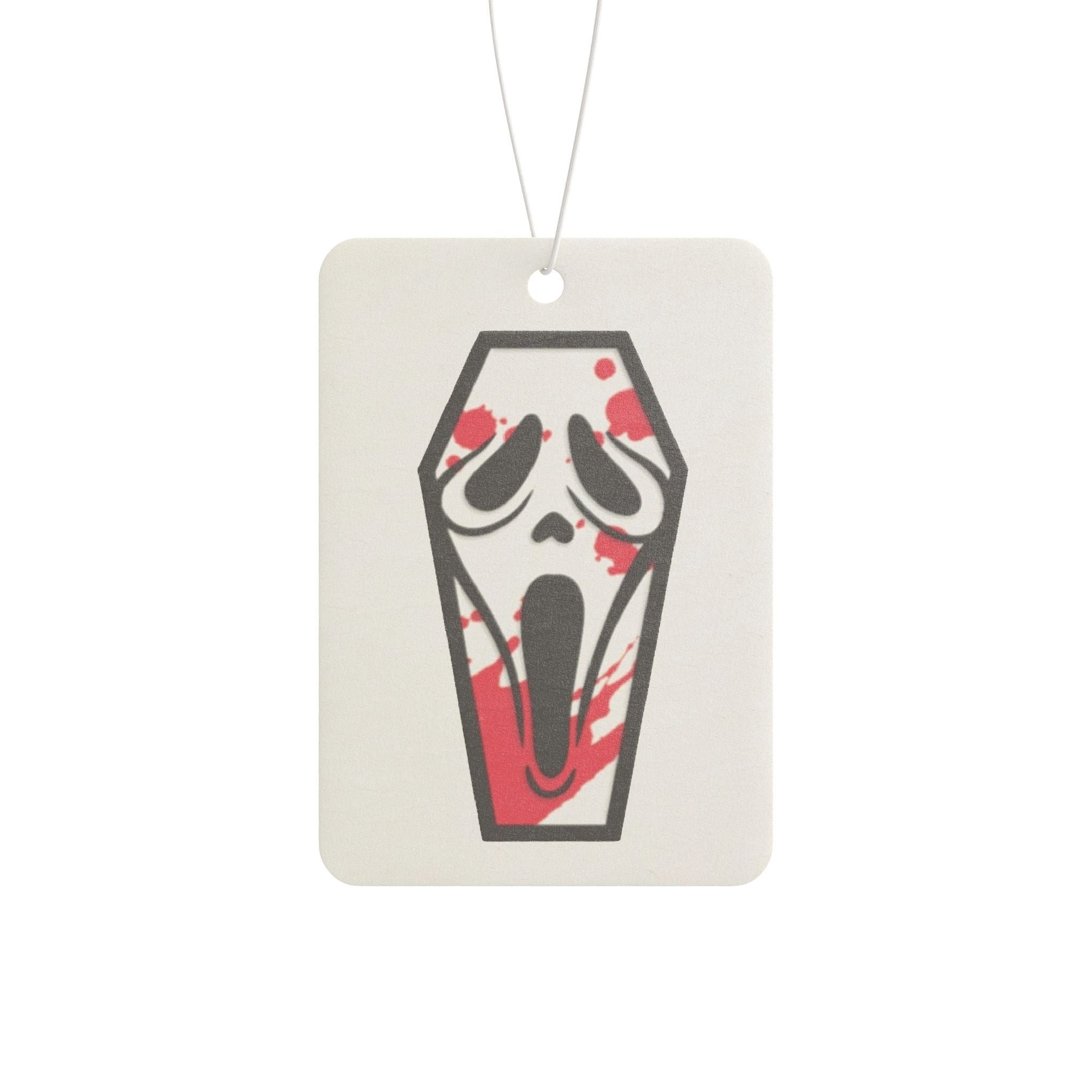 Coffin Scream Car Air Freshener — Horror Blood Drip