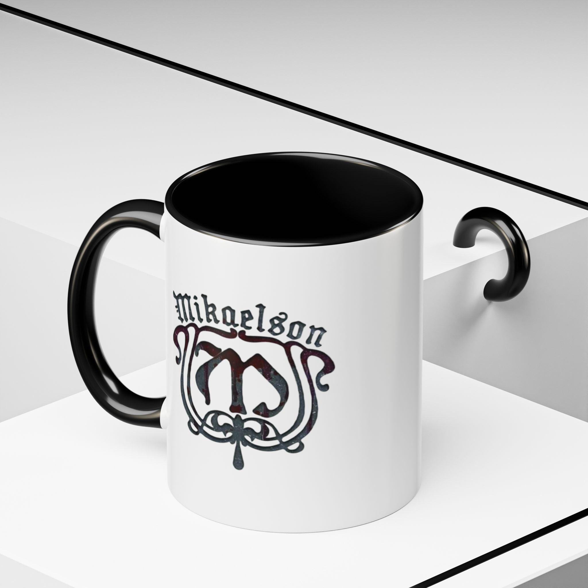 Mikaelson Crest Accent Coffee Mug – Gothic Family Name Design (11/15 oz)