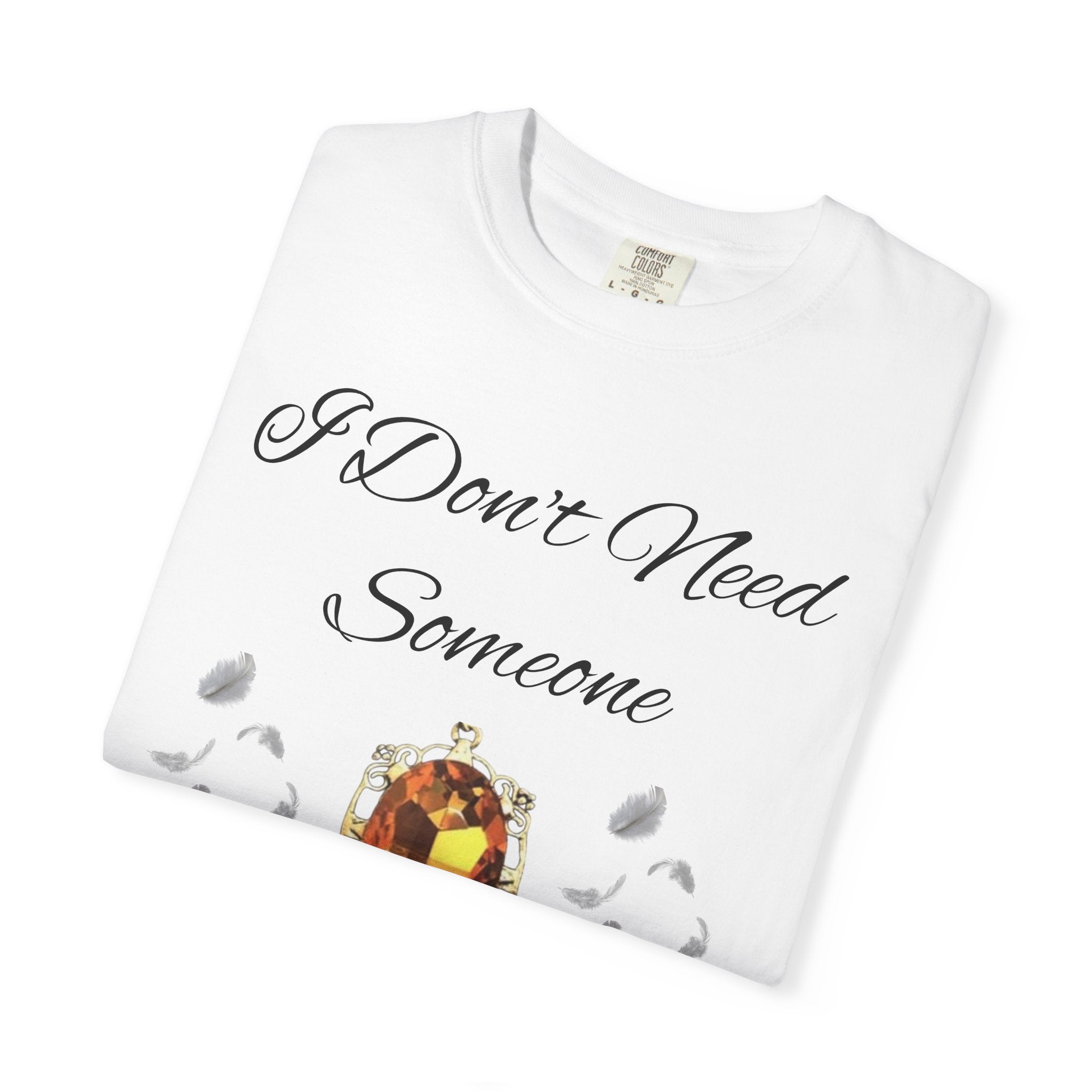 Bonnie Bennett Statement Tee — "I Don't Need Someone To Tell Me I'm Pretty" Gem Graphic Vampire Diaries