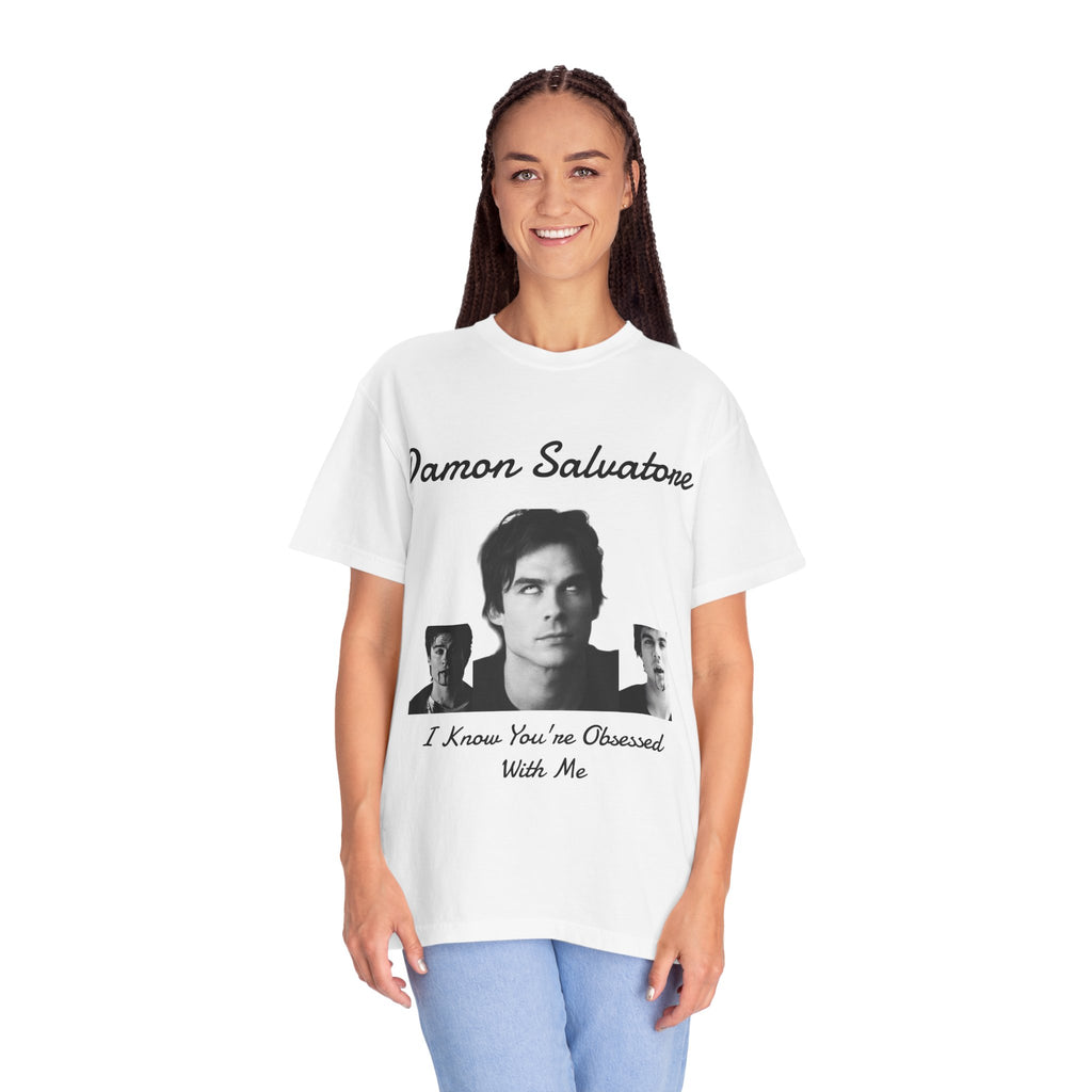 The Vampire Diaries Photo Tee — "Damon Salvatore: I Know You're Obsessed With Me"